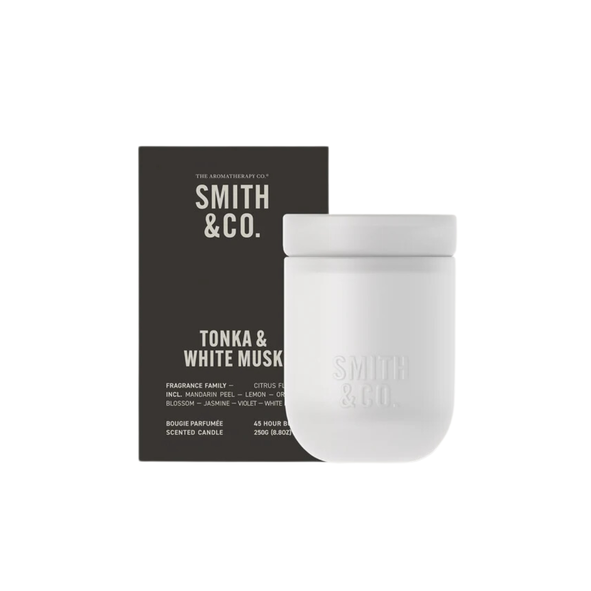 Smith & Co Candle 250g - Tonka & White Musk