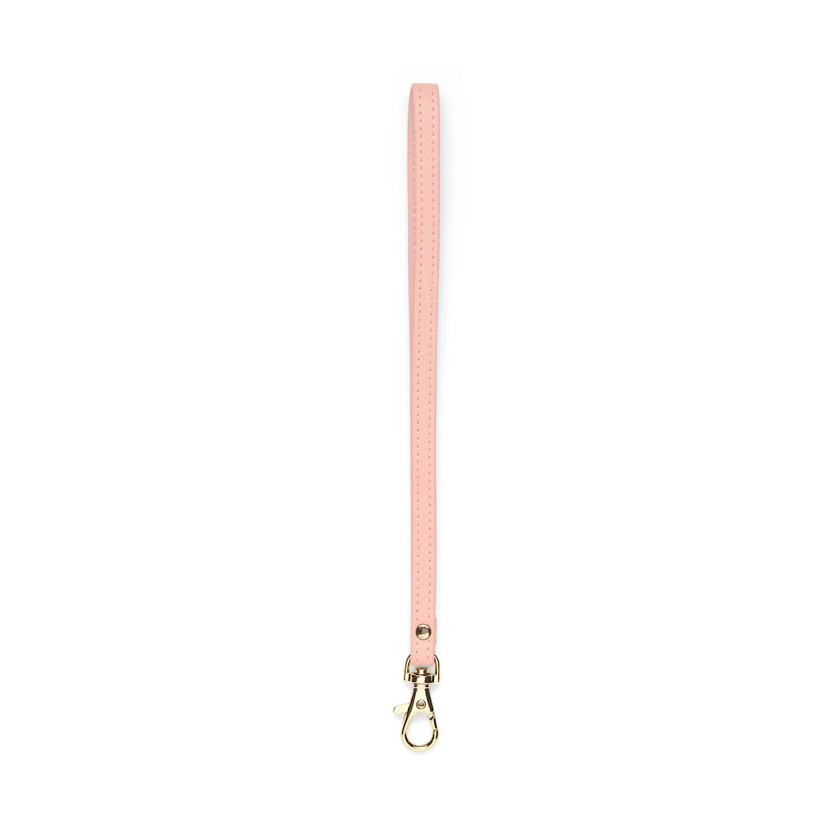 Saffiano Leather Wrist Strap - Pale Pink