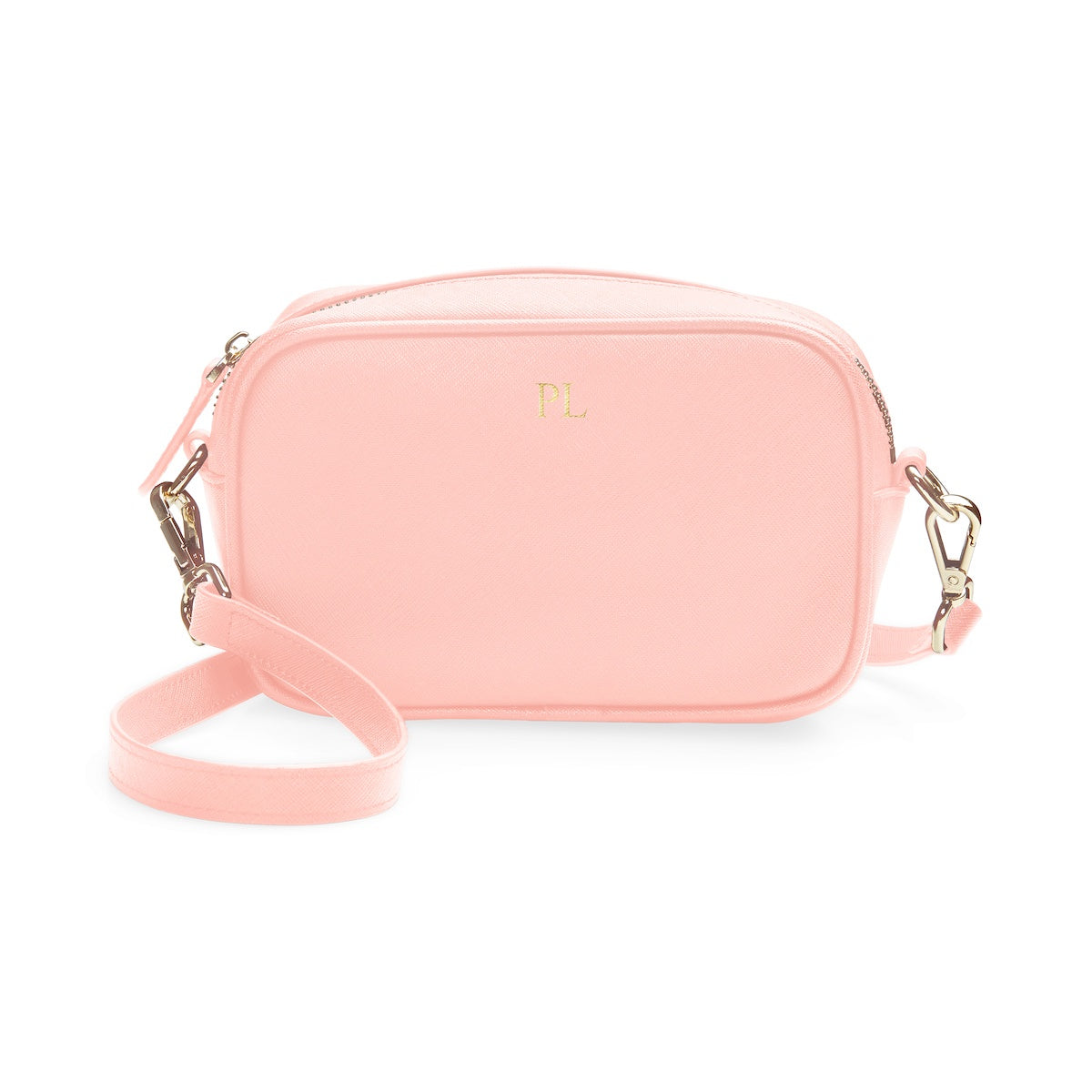 Crossbody Bag - Pale Pink Saffiano Leather