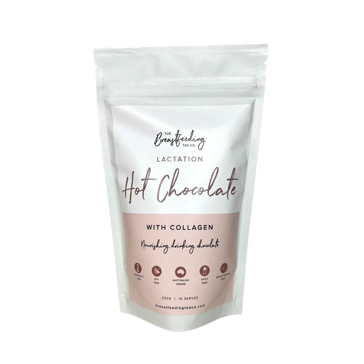 The Breastfeeding Tea Co - Collagen Lactation Hot Chocolate - 230g (10 serves)