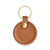 Circle Keyring - Tan Pebble Leather