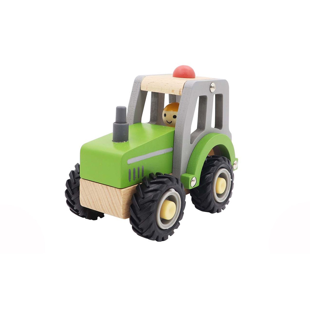 Calm and Breezy Tractor with Rubber Wheels Green