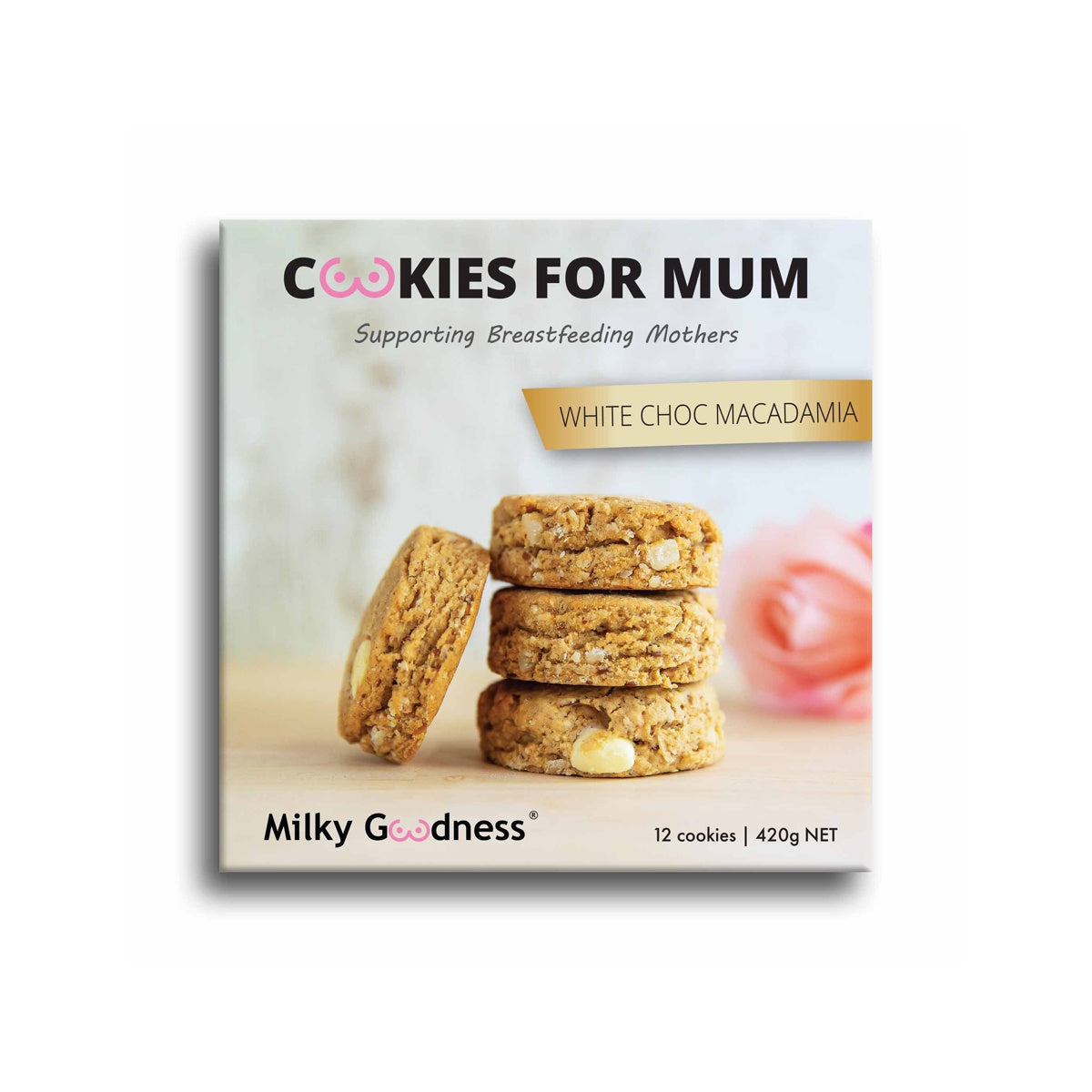 Milky Goodness - White Chocolate Chip & Macadamia Lactation Cookies