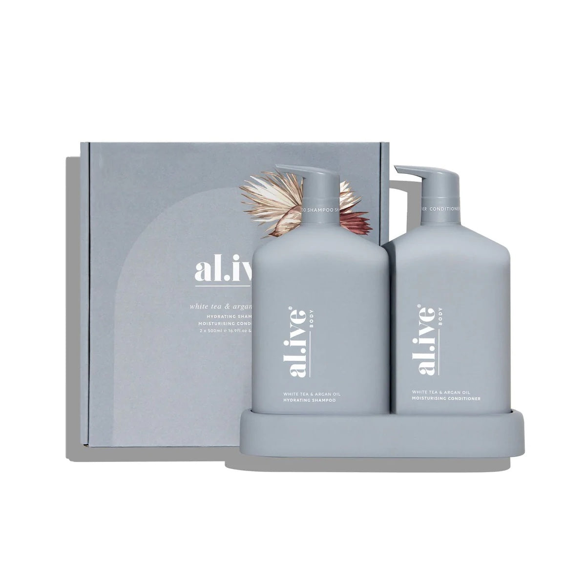 al.ive Shampoo & Conditioner Duo, White Tea & Argan Oil