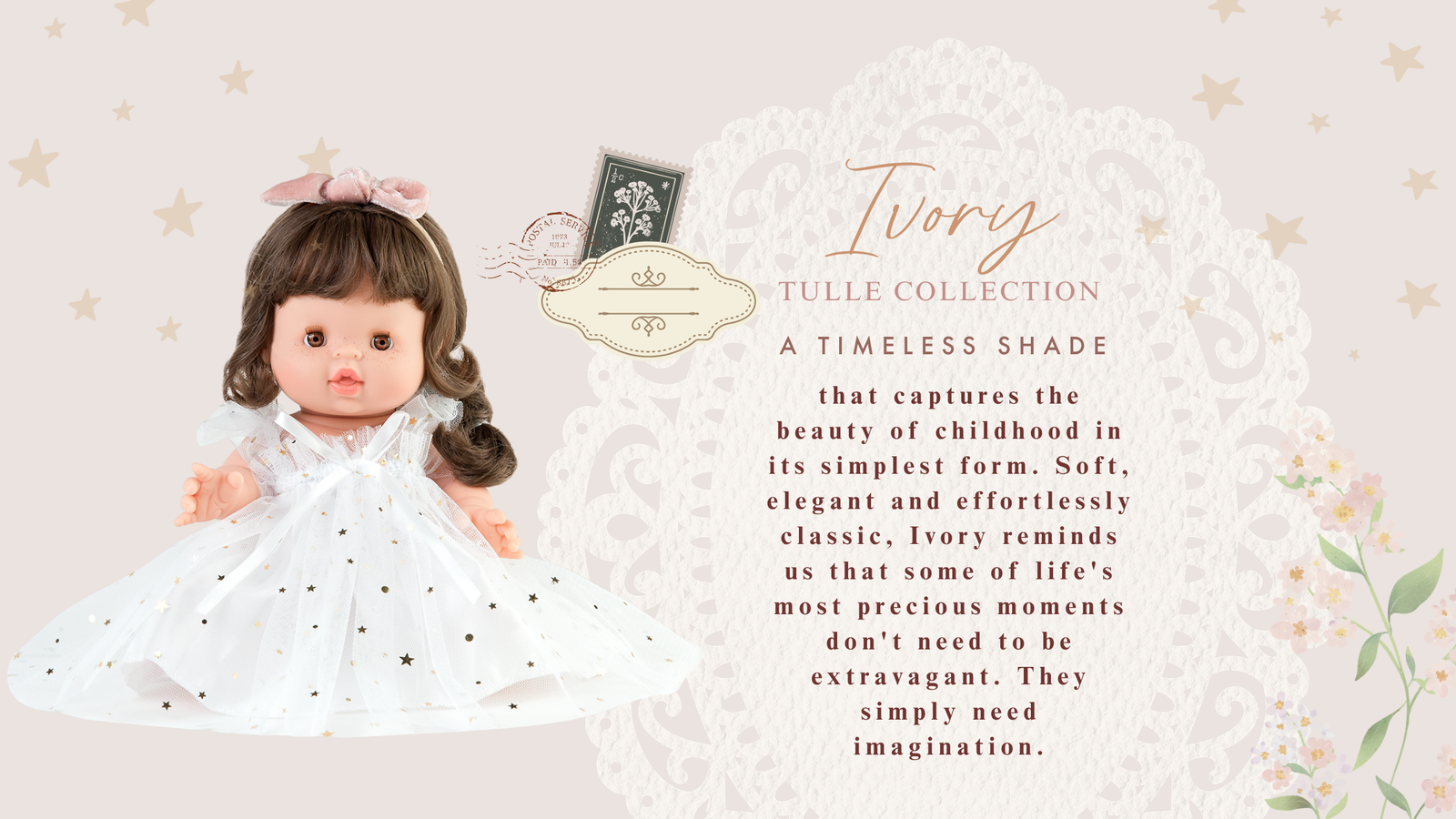 The Tulle Collection - Ivory for 34-38cm dolls