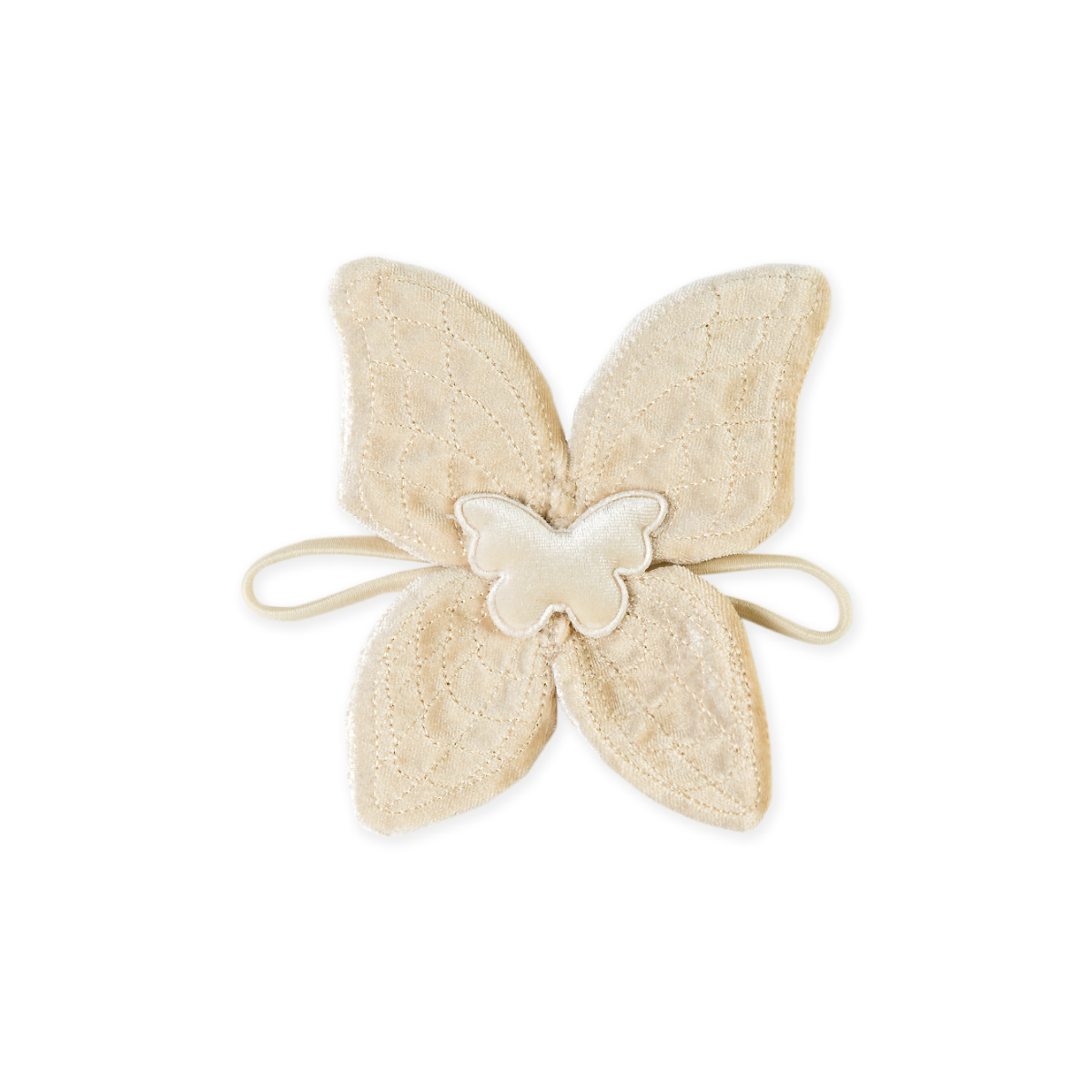 Beige Velvet Fairy Wings – Doll Accessories