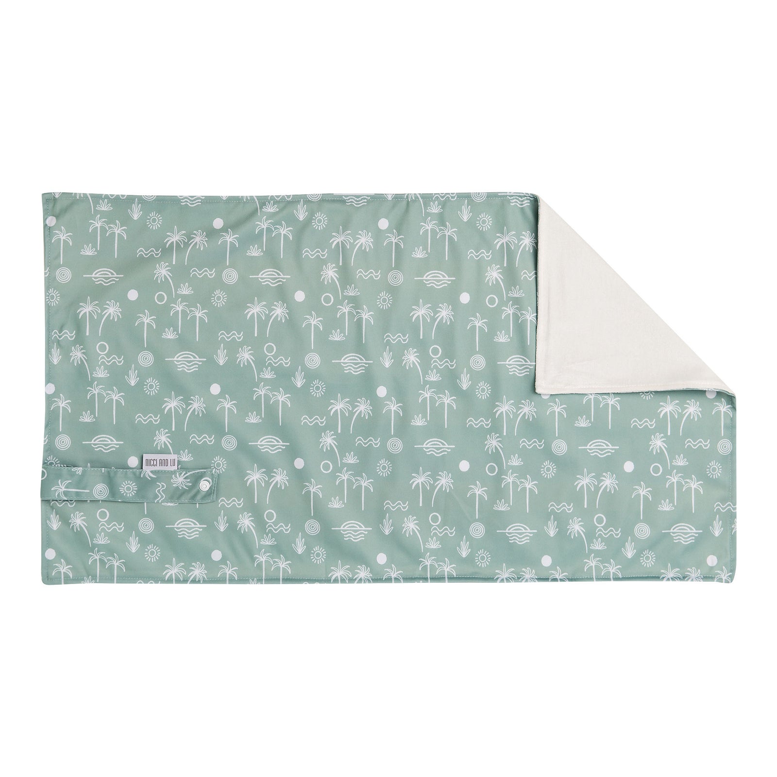 Change Mat - Green Palm Trees