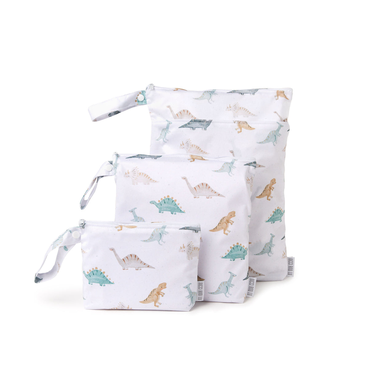 Wet Bag Set 3 Piece - Dinosaur