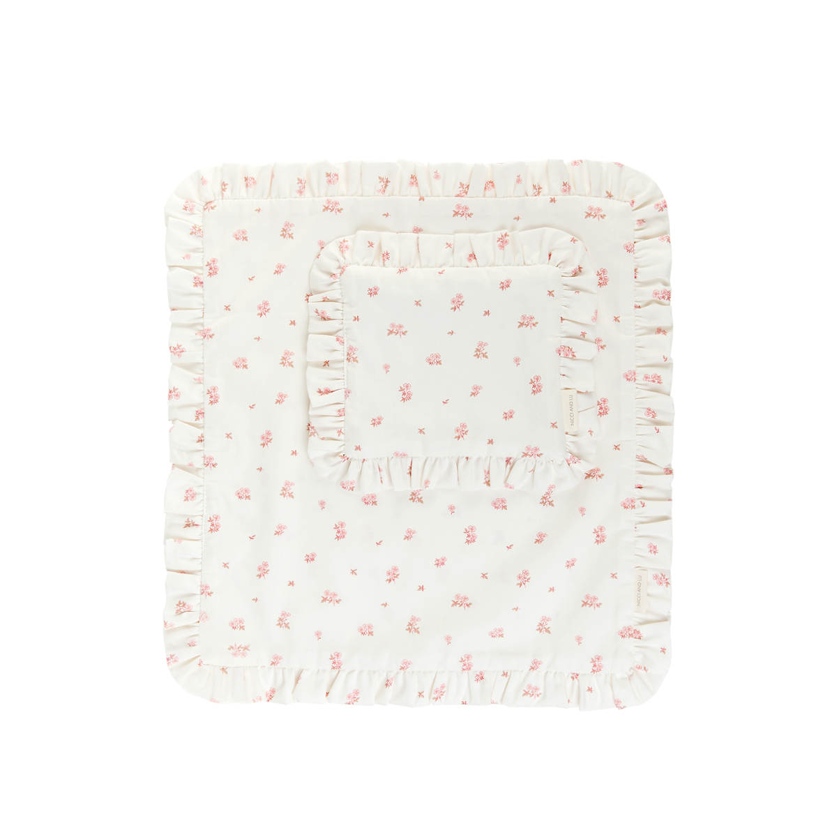 Doll Accessory - Frilled Doll Comforter & Cushion Set