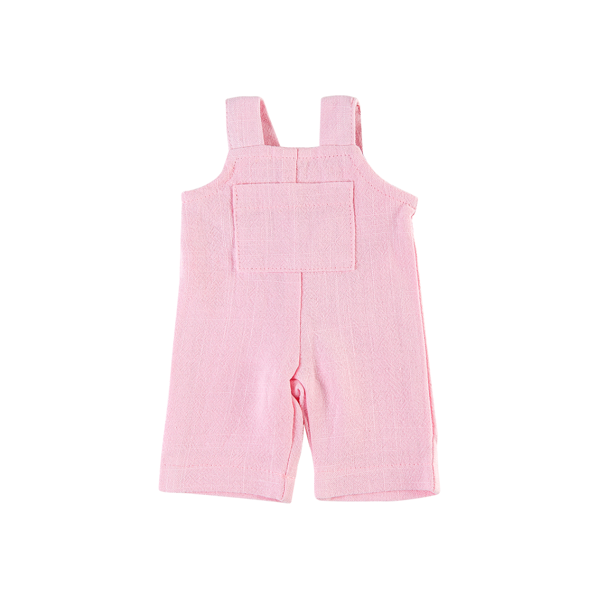 Doll Clothing - Jamie Linen Overall for 34cm Doll- Rose Pink