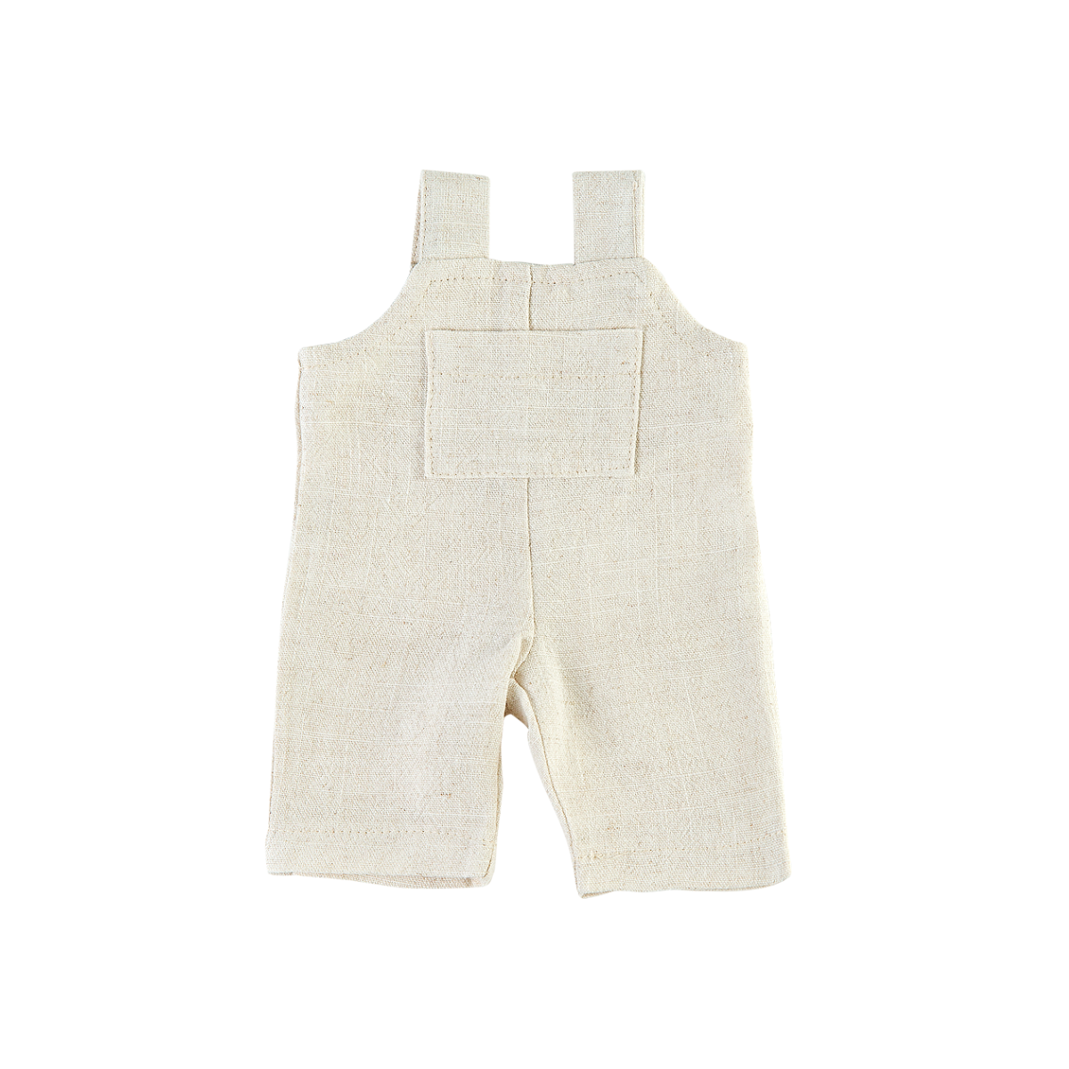 Doll Clothing - Jamie Linen Overall for 34cm Doll - Oatmeal