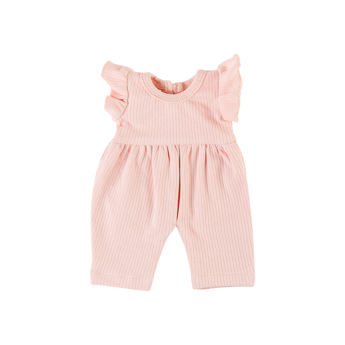 Doll Clothing - Lily Ribbed Jumpsuit for 34cm Doll - Rose Pink
