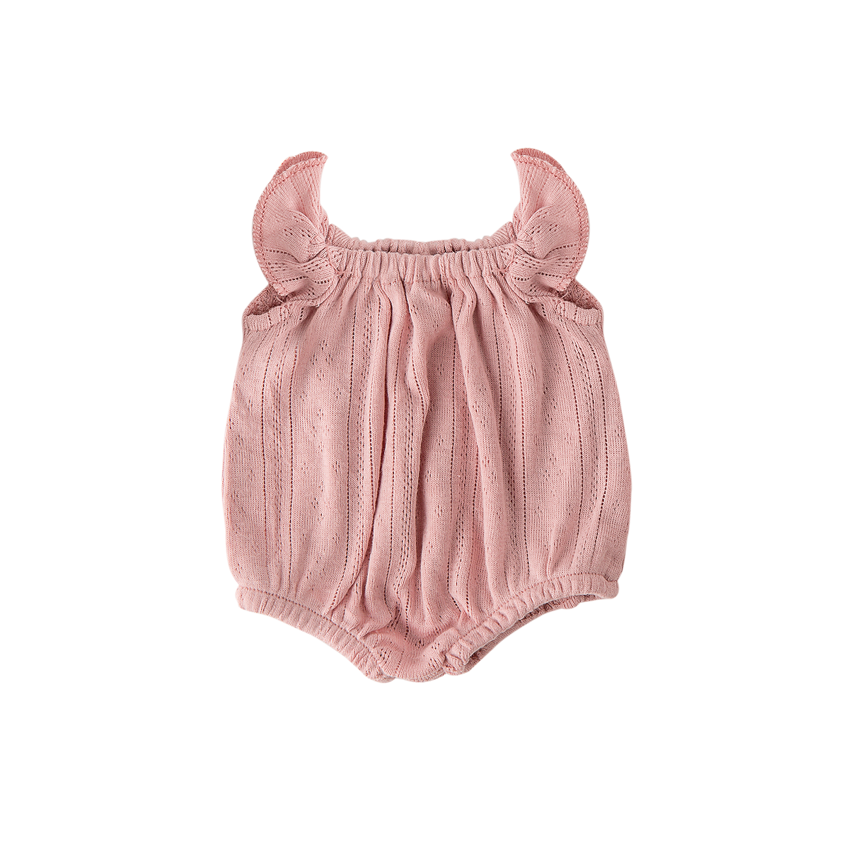 Doll Clothing - Willow Pointelle Romper for 34cm Dolls - Pink