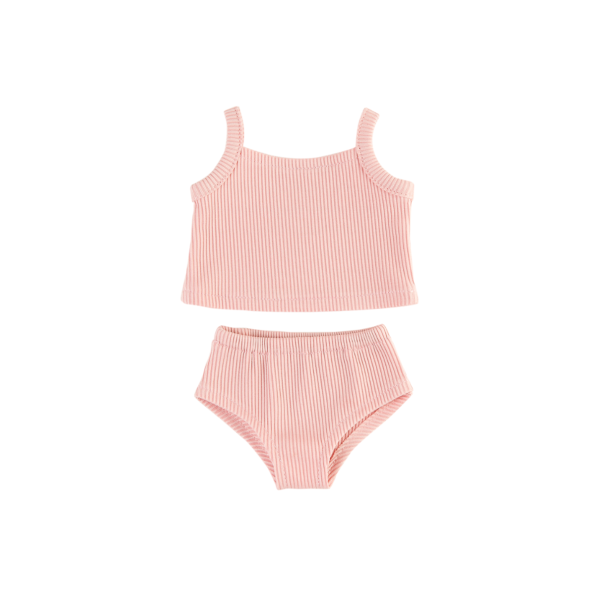 Mini Coletto and  Minikane Rose Blush 34cm Doll underwear Clothing set on a white background