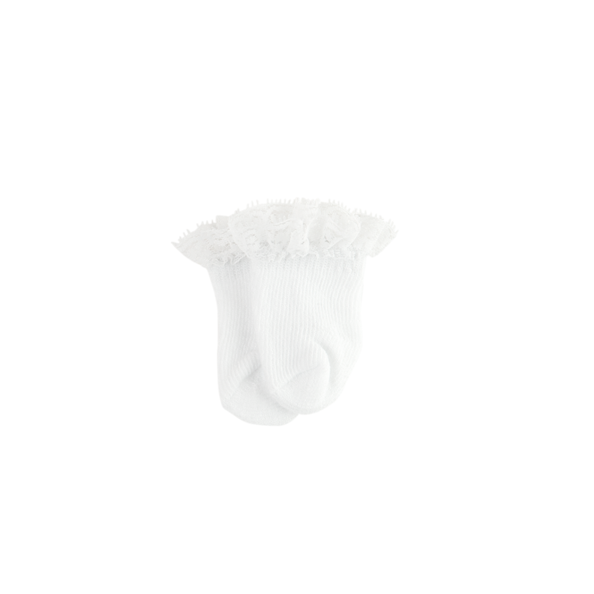 Doll Accessories - Lace Ankle Sock - White