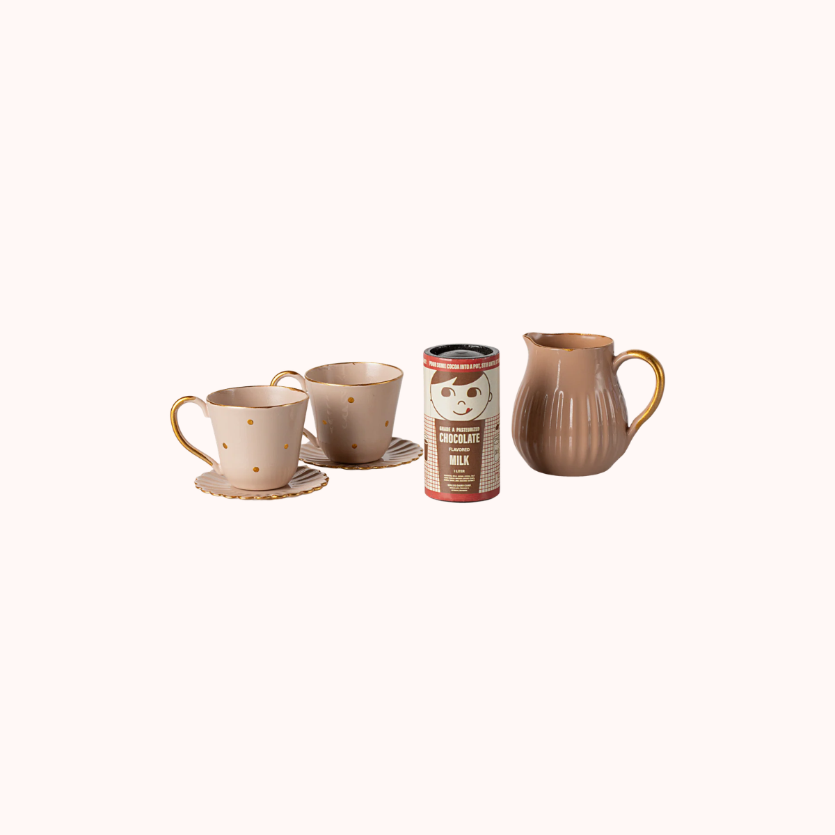 Maileg Hot Chocolate Set Mini | Miniature Tea &amp; Drink Play Set
