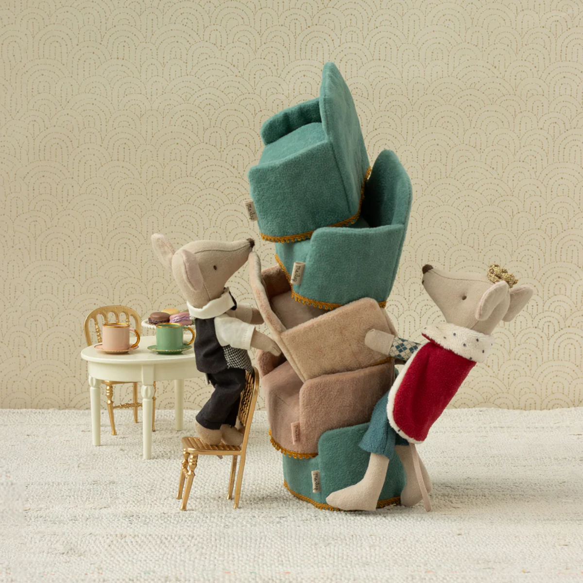 Maileg King Mouse Dad | Royal Mouse Doll with Crown & Cape