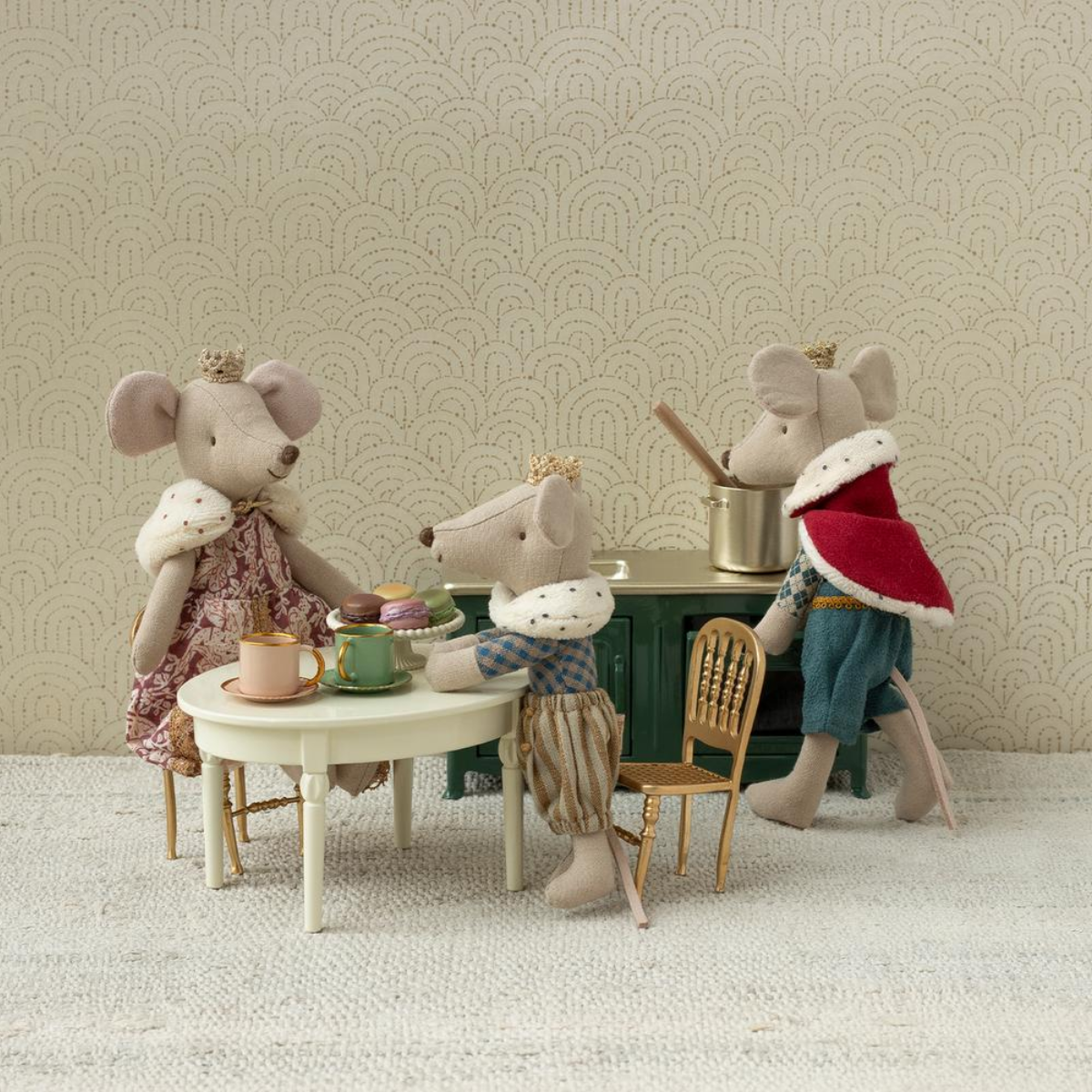 Maileg King Mouse Dad | Royal Mouse Doll with Crown &amp; Cape