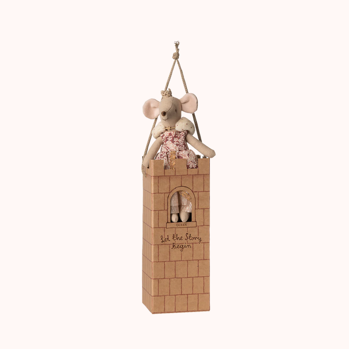 Maileg Queen Mouse Mum | Royal Miniature Mouse for Dollhouse Play