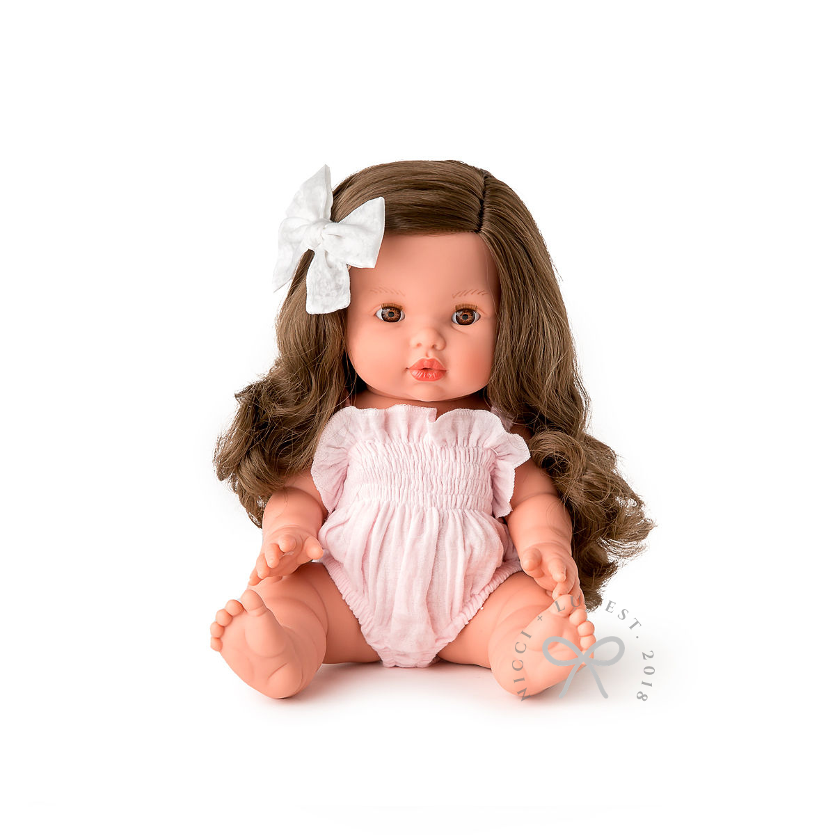 Mini Coletto Alaska – 34cm Anatomically Correct Doll with brown eyes