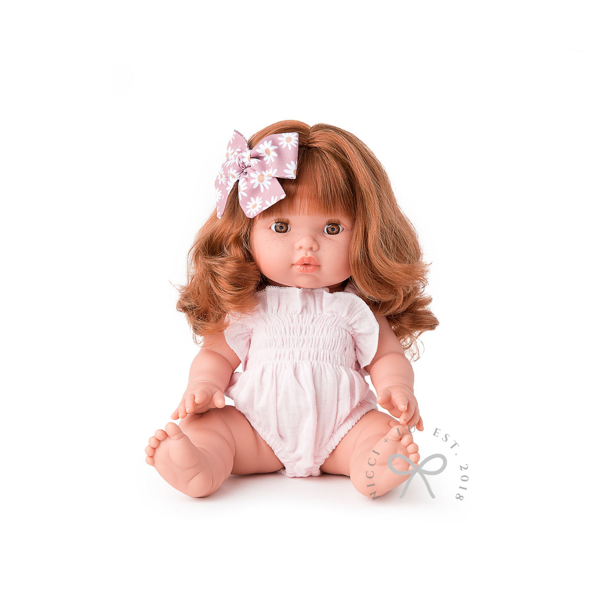 Mini Coletto Sophia – 34cm Anatomically Correct Doll with brown eyes