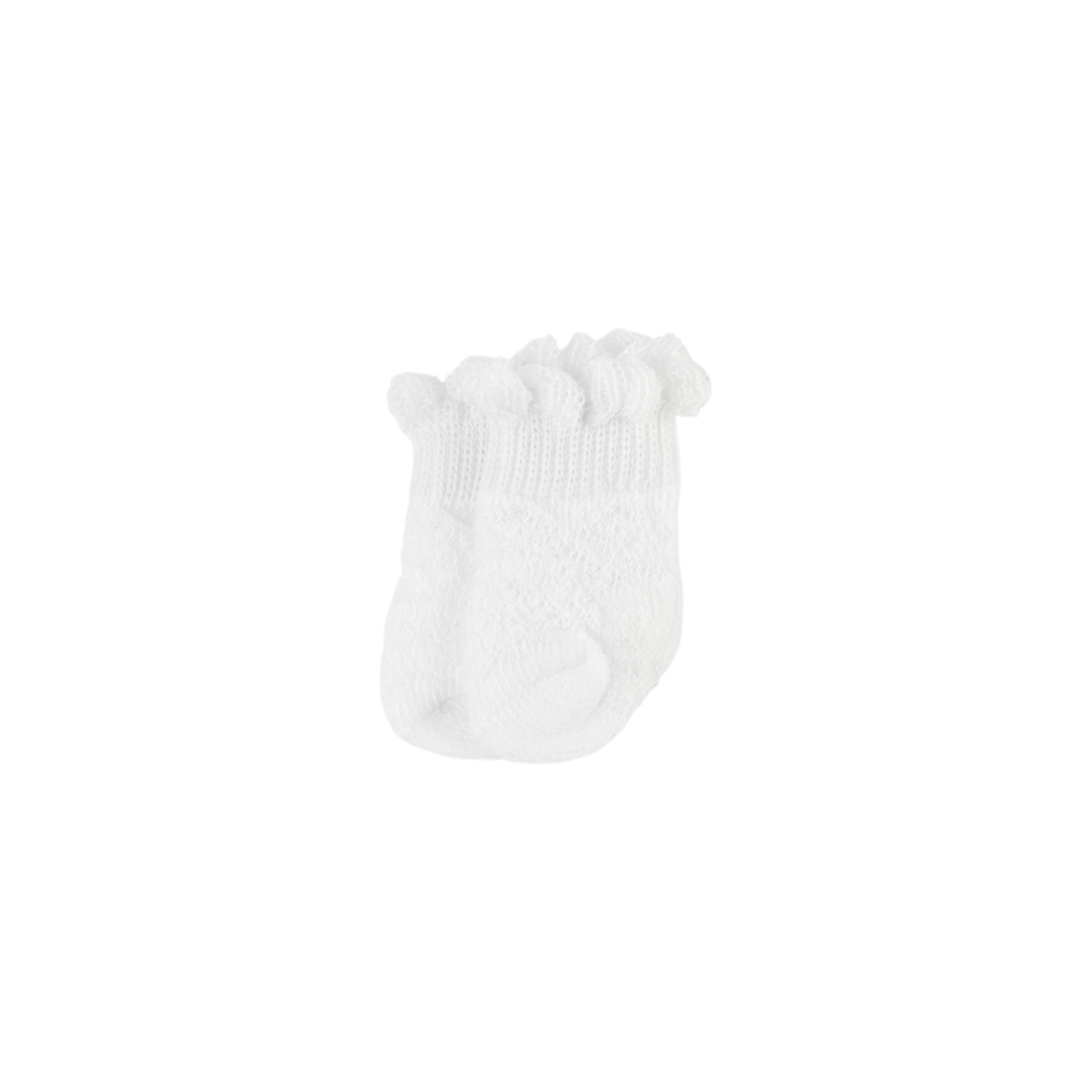 Doll Accessories - Frill Ankle Sock - White