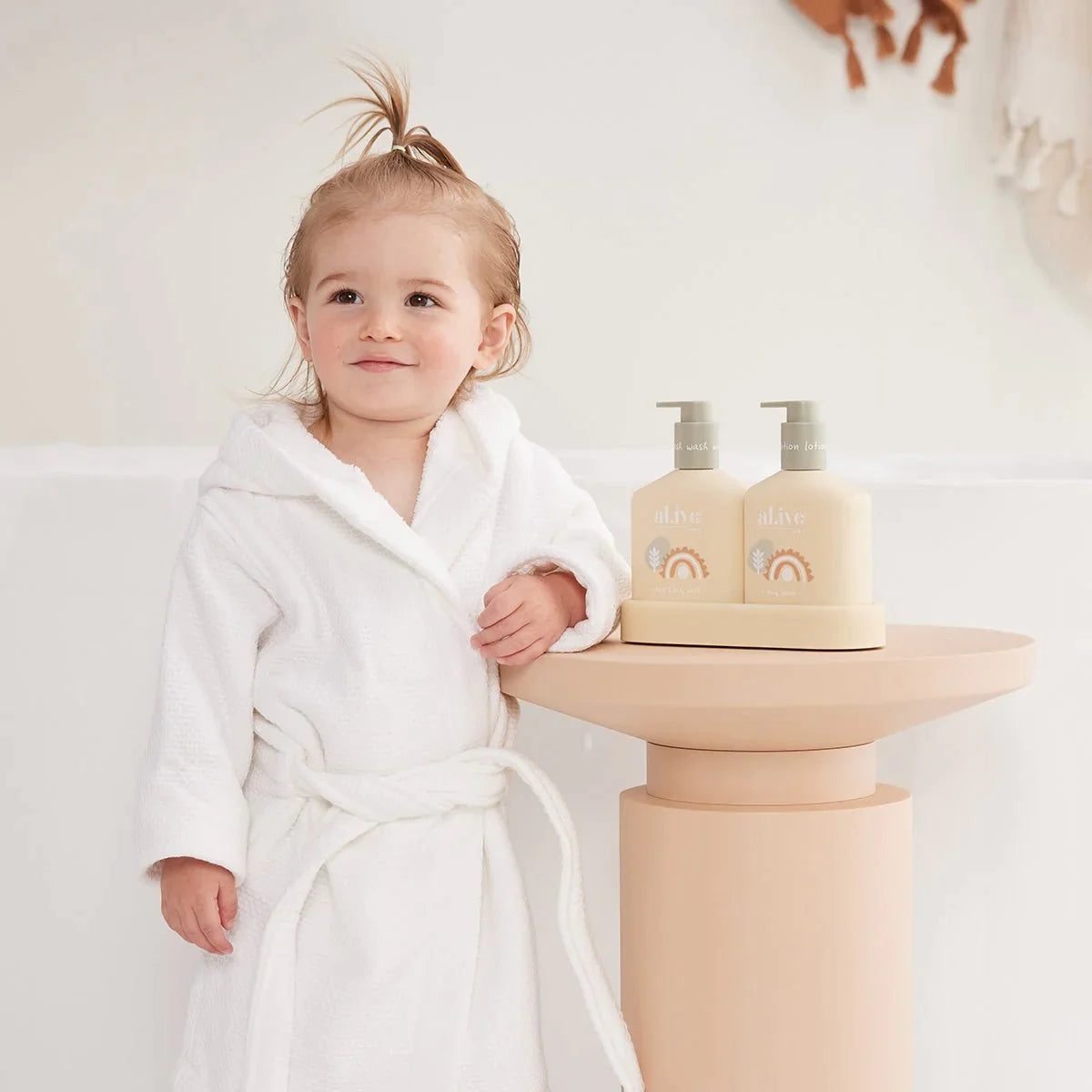 al.ive Baby Duo Hair/Body Wash & Lotion & Tray - Gentle Pear