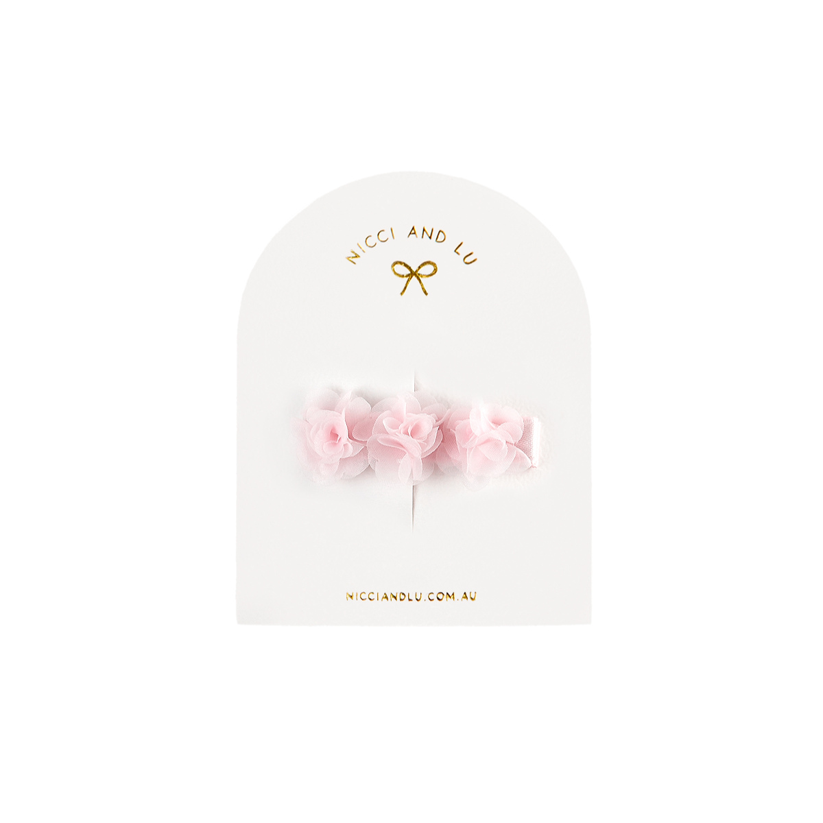 Tutu Flower Clip for Little Girls & 34cm Dolls - Pink