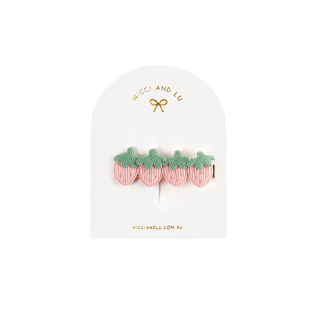 Sweet Strawberry Hair Clip for Little Girls & 34cm Dolls
