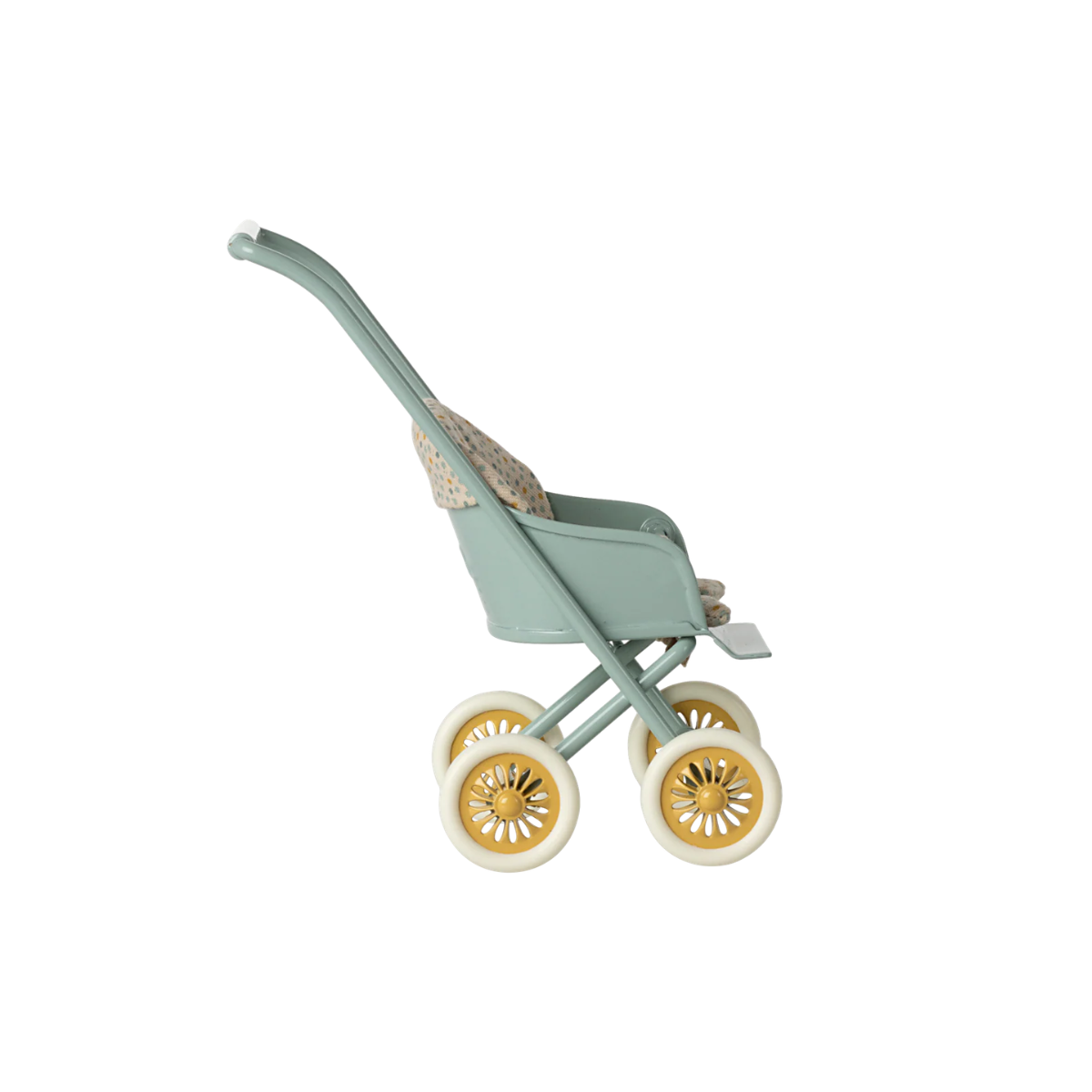 Maileg Stroller Micro – Mint 2025 | Miniature Dollhouse Pram