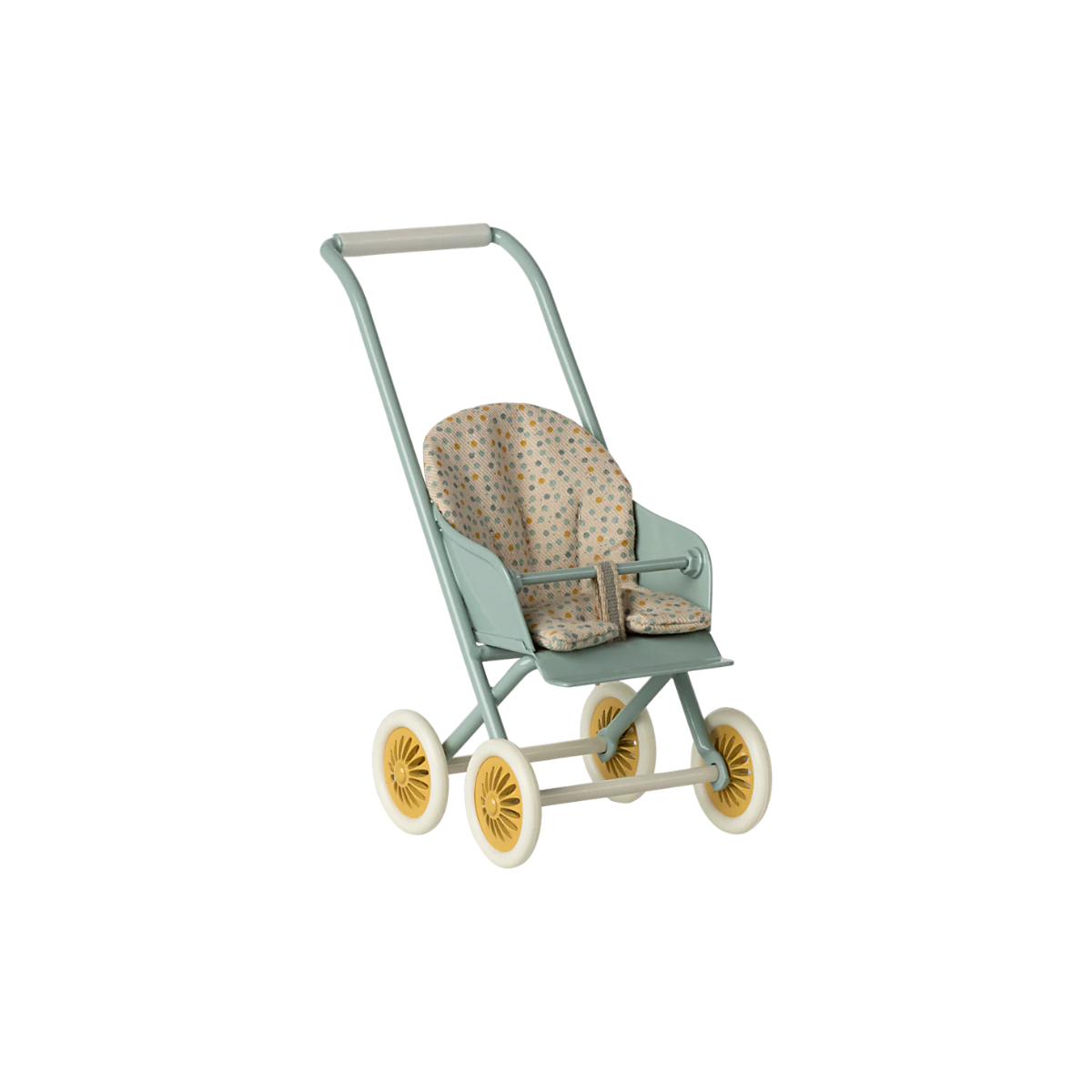 Maileg Stroller Micro – Mint 2025 | Miniature Dollhouse Pram