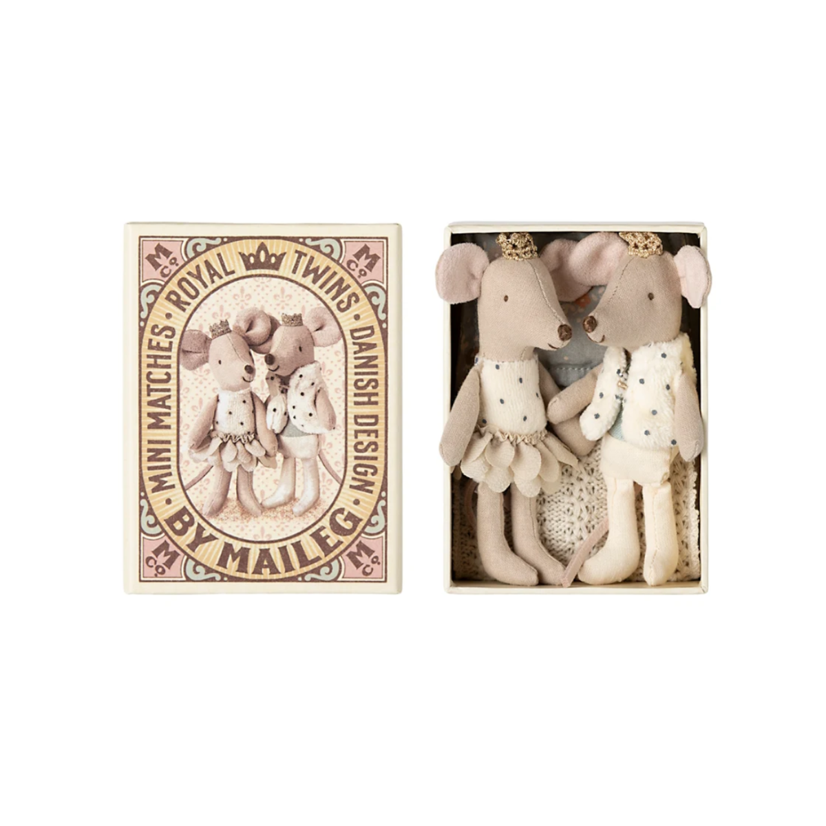 Maileg - Royal Twin Mice in Matchbox 2025