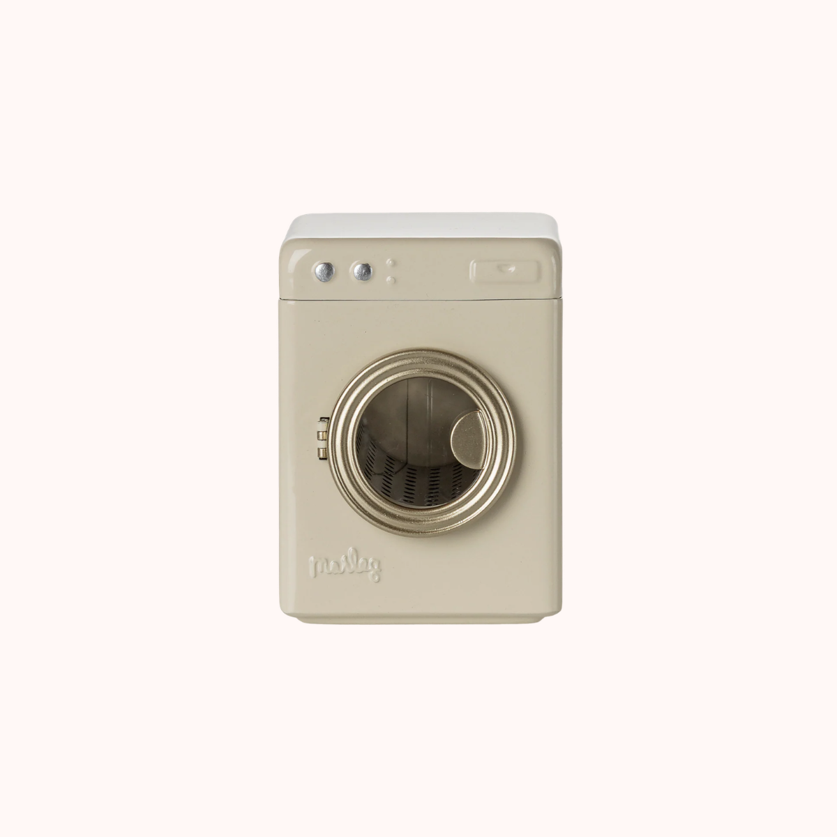 Maileg Washing Machine for Mouse House – Off White | Miniature Dollhouse Laundry Furniture
