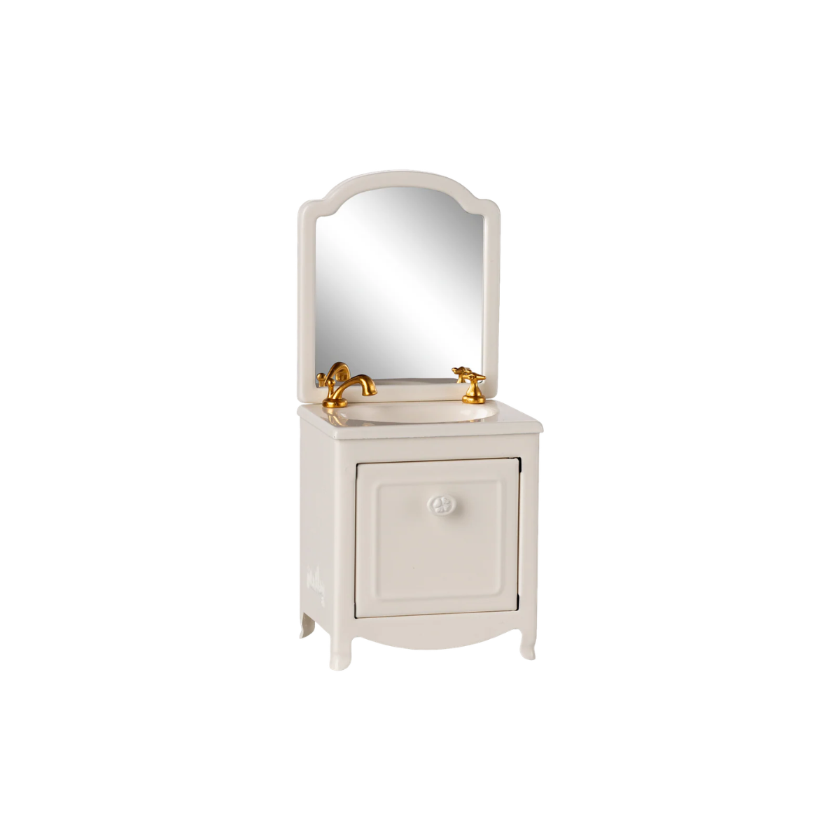 Maileg Sink Dresser for Mouse House – Off White | Miniature Dollhouse Bathroom Vanity