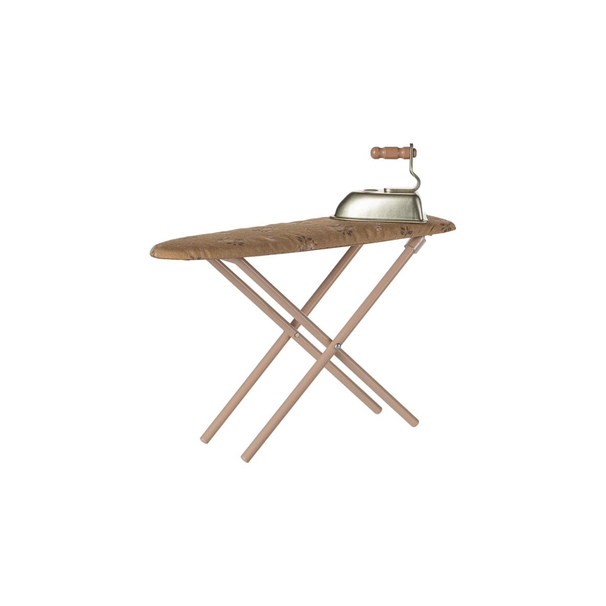 Maileg Iron & Ironing Board Miniature – Powder | Dollhouse Laundry Room Set