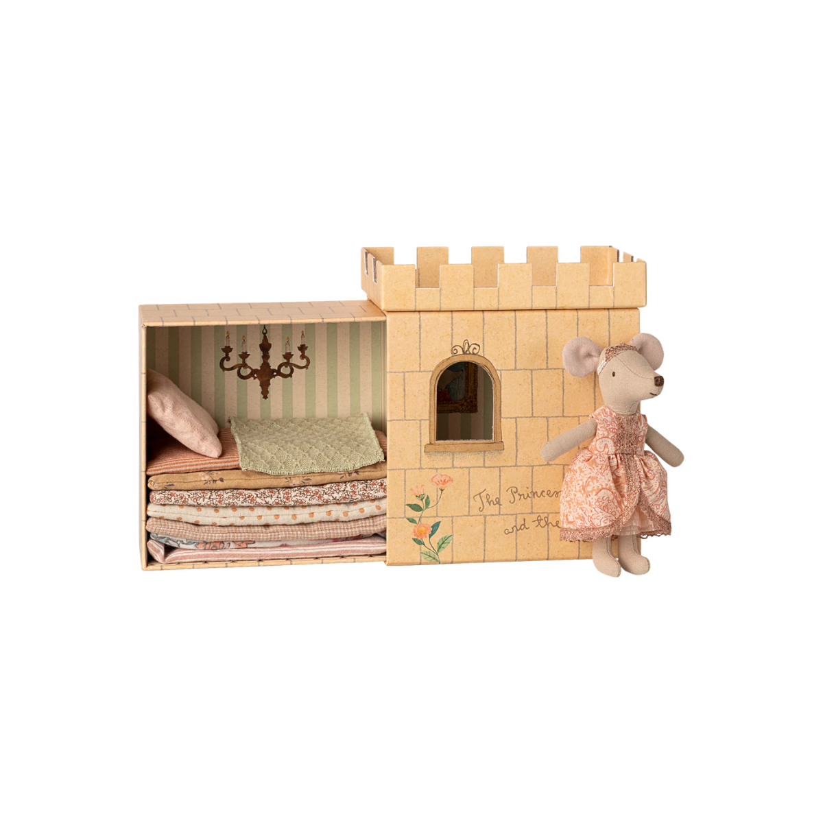 Maileg Princess &amp; the Pea Mouse – Big Sister | Fairytale Castle Play Set