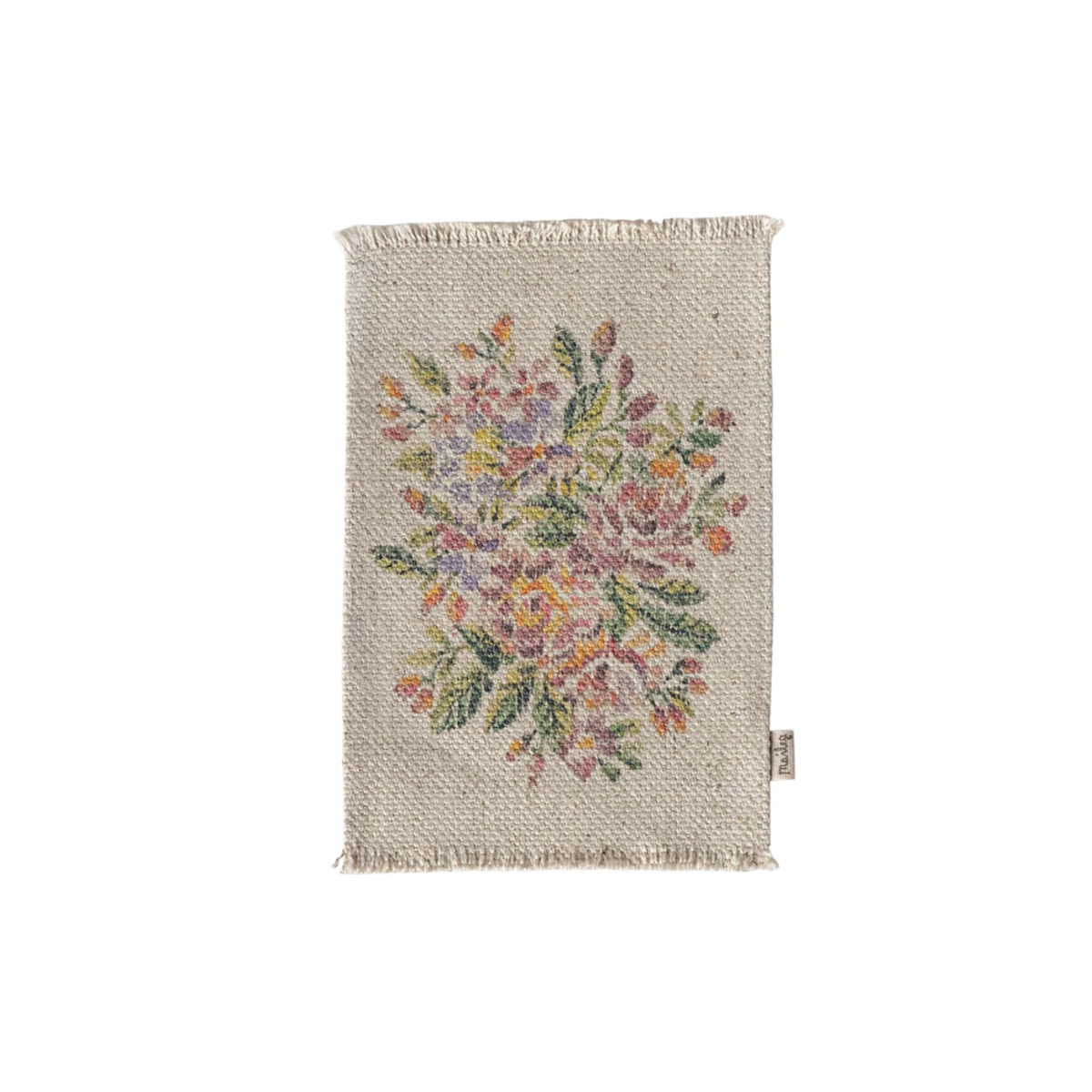 Maileg Flower Rug – Medium | Miniature Dollhouse Decorative Rug