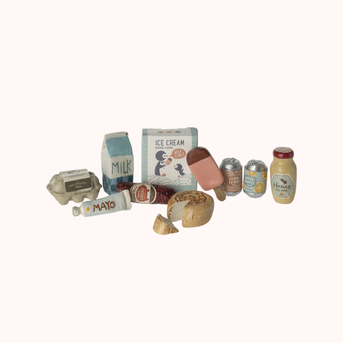 Maileg Miniature Grocery Box | Dollhouse Food Accessories Set