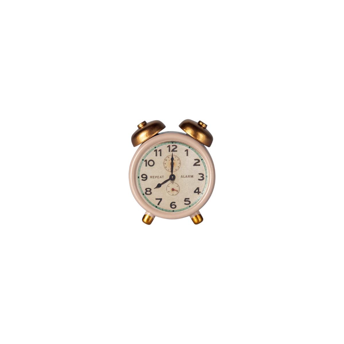 Maileg Alarm Clock Mouse – Powder | Miniature Dollhouse Alarm Clock