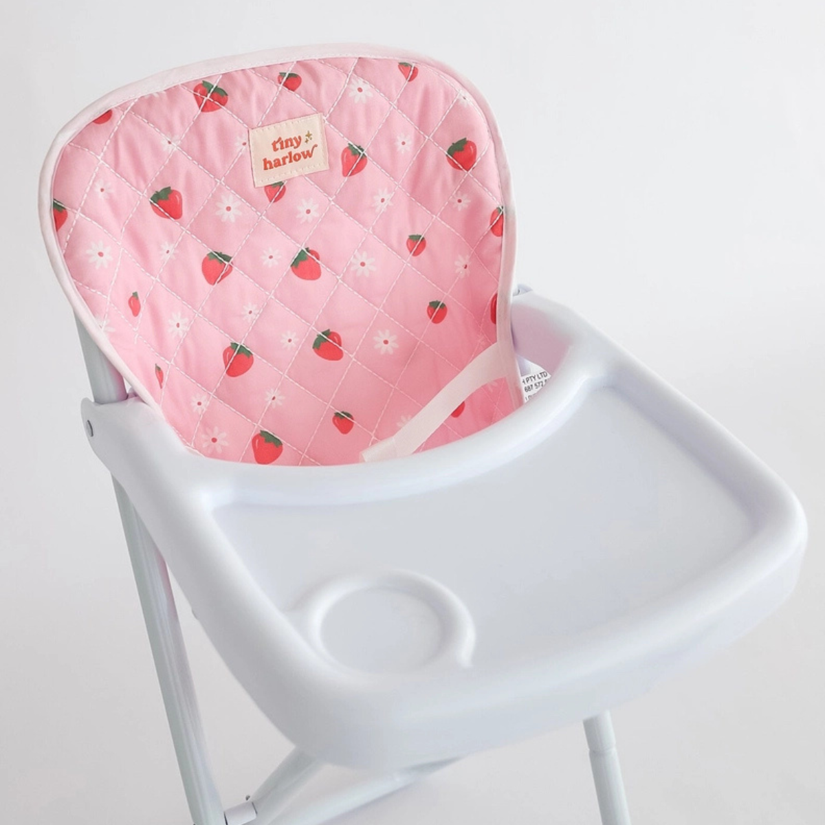 Tiny Harlow - Doll Highchair - Stawberry Picnic