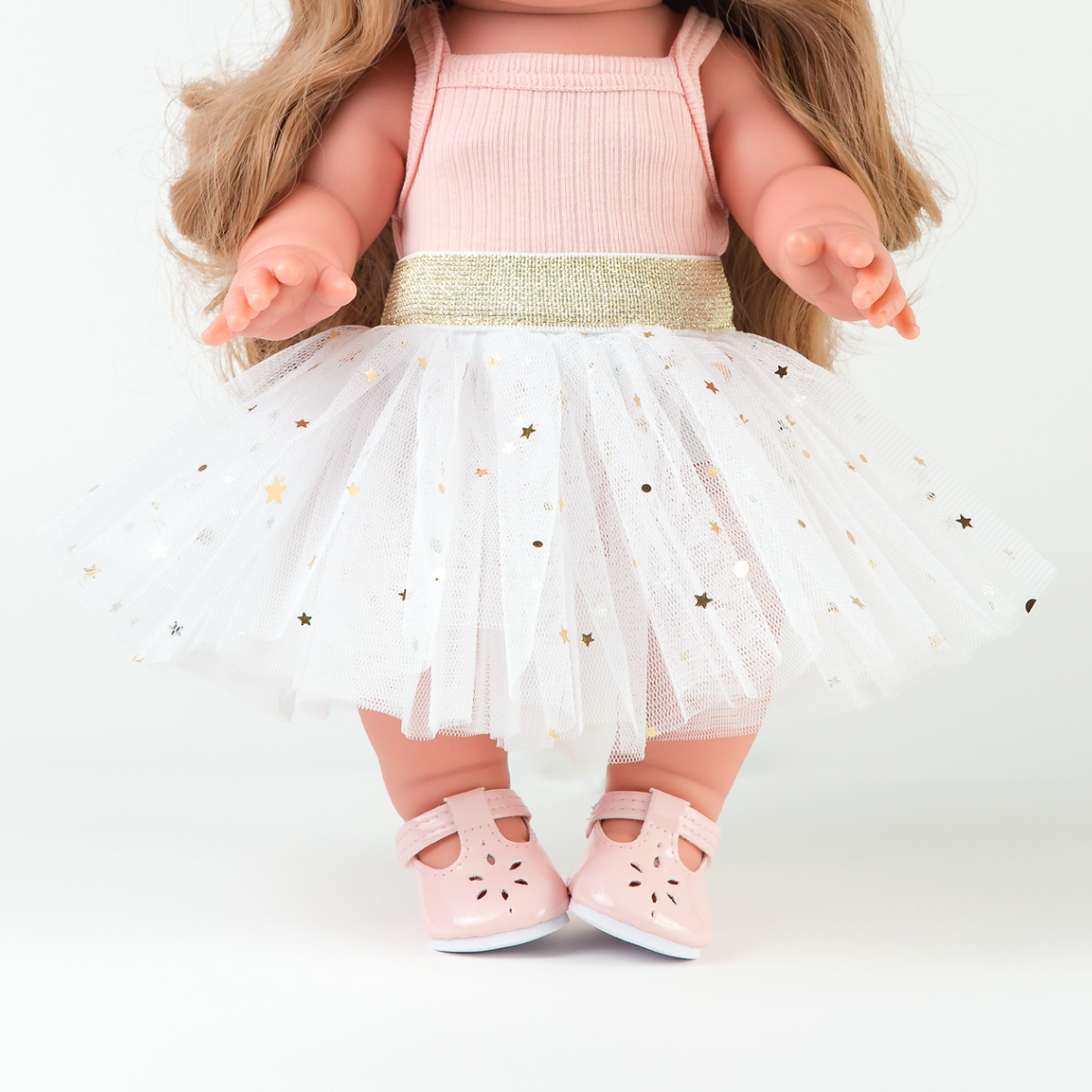 Doll Clothes + Outfits - Doll Tulle Tutu Skirt fits 34-38cm Dolls - Ivory for Mini Colettos, Minikane + Miniland Dolls (Copy)