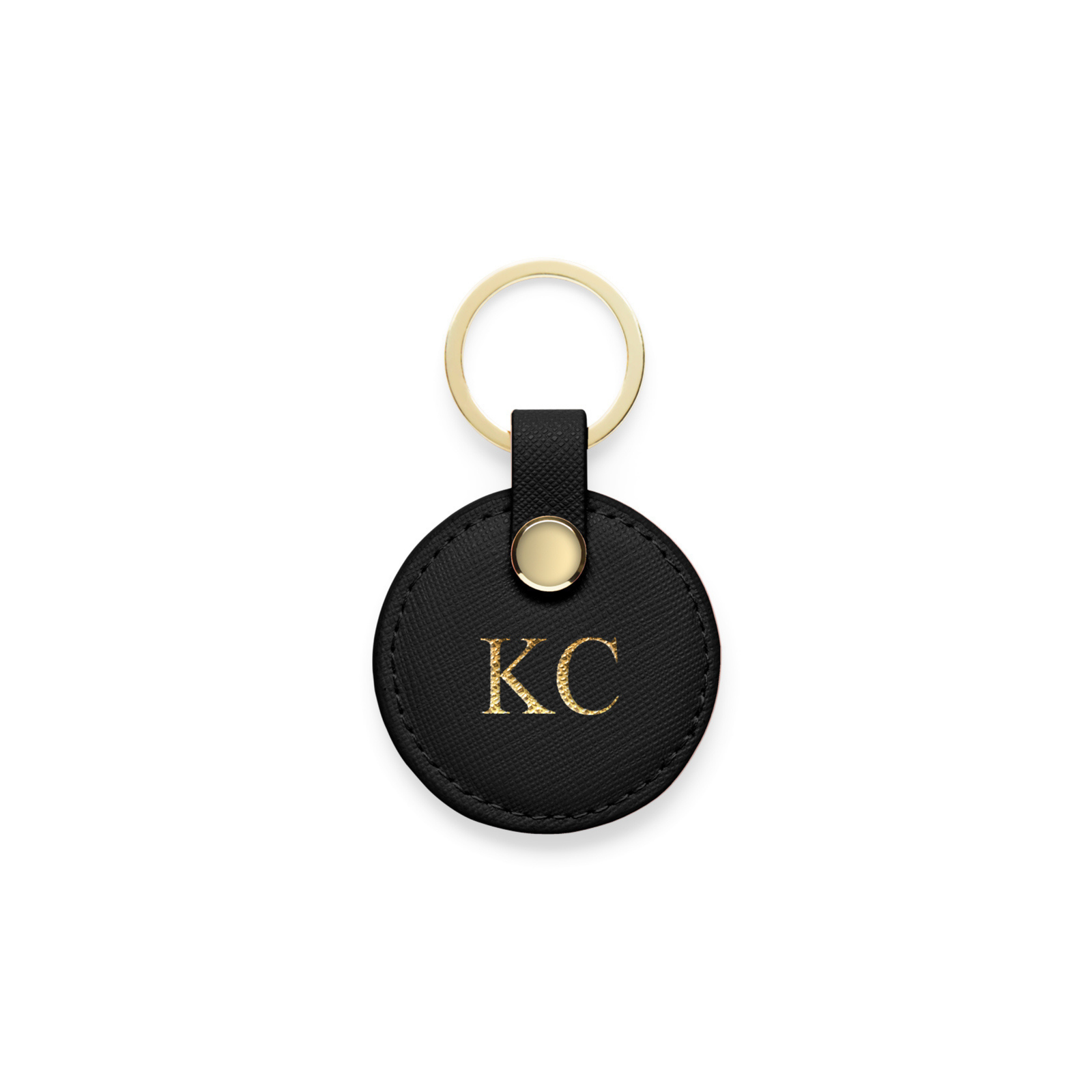 Circle Keyring - Black