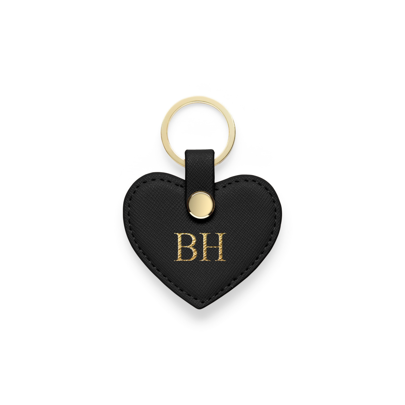 Heart Keyring - Black