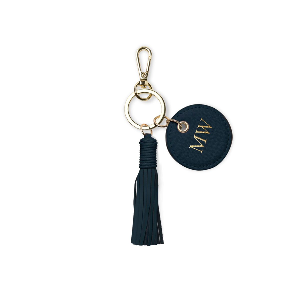 Single Tassel Keyring - Navy