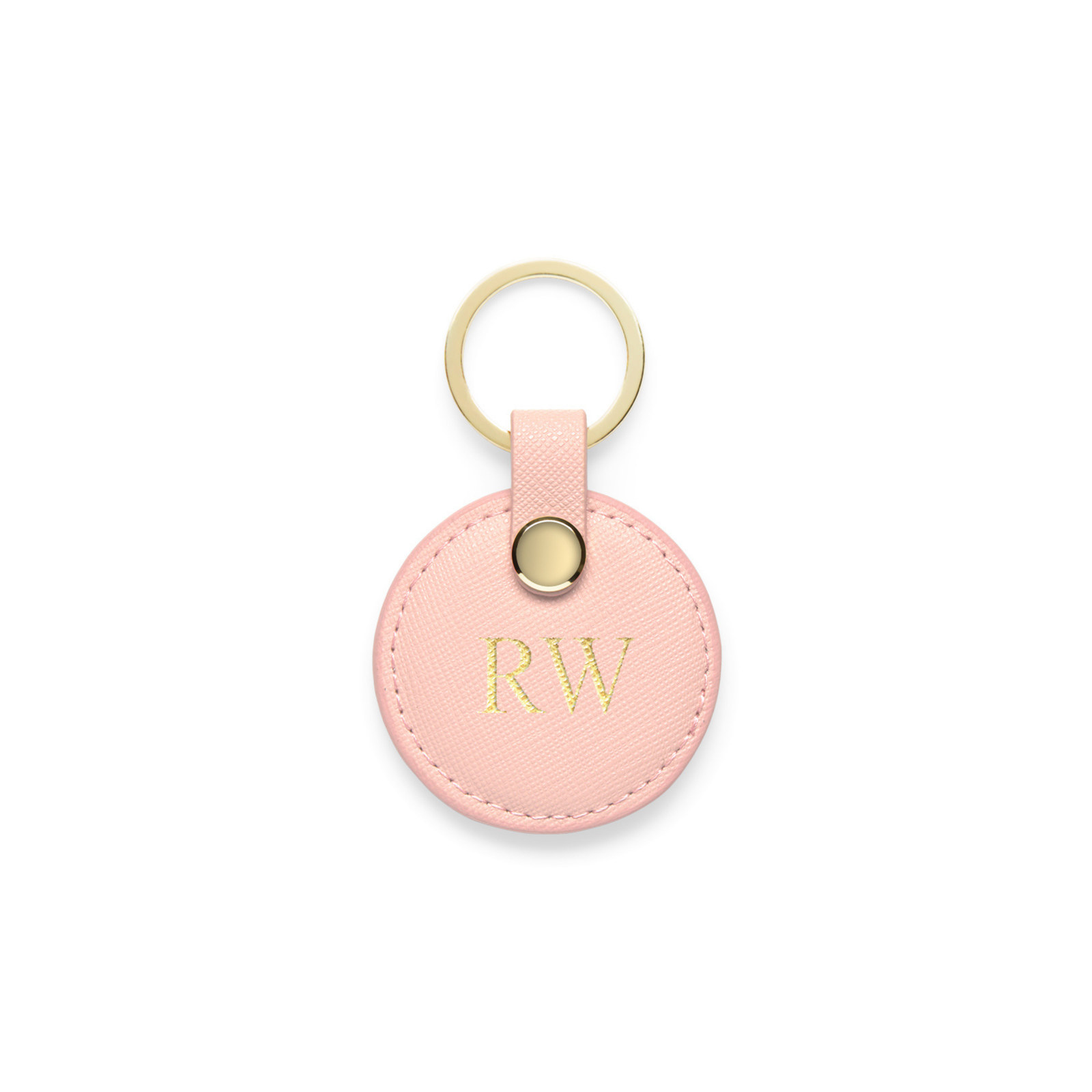 Circle Keyring - Pale Pink
