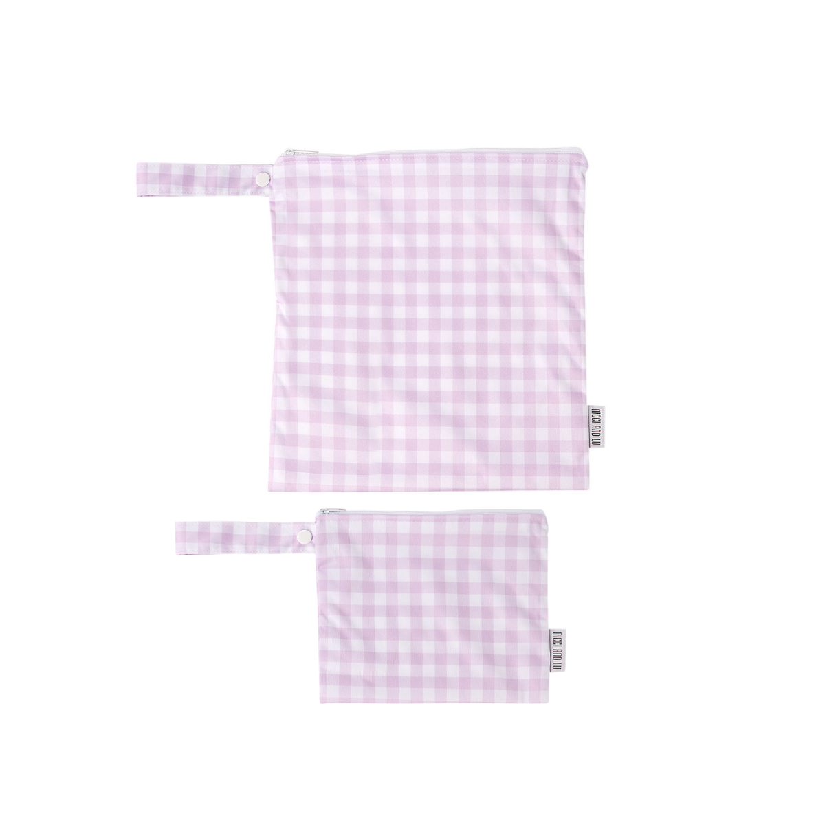 Wet Bag Set 3 Piece - Lilac Gingham