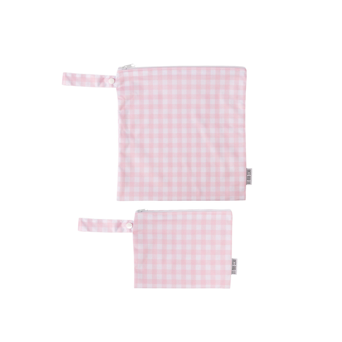 Wet Bag Set 3 Piece - Pink Gingham