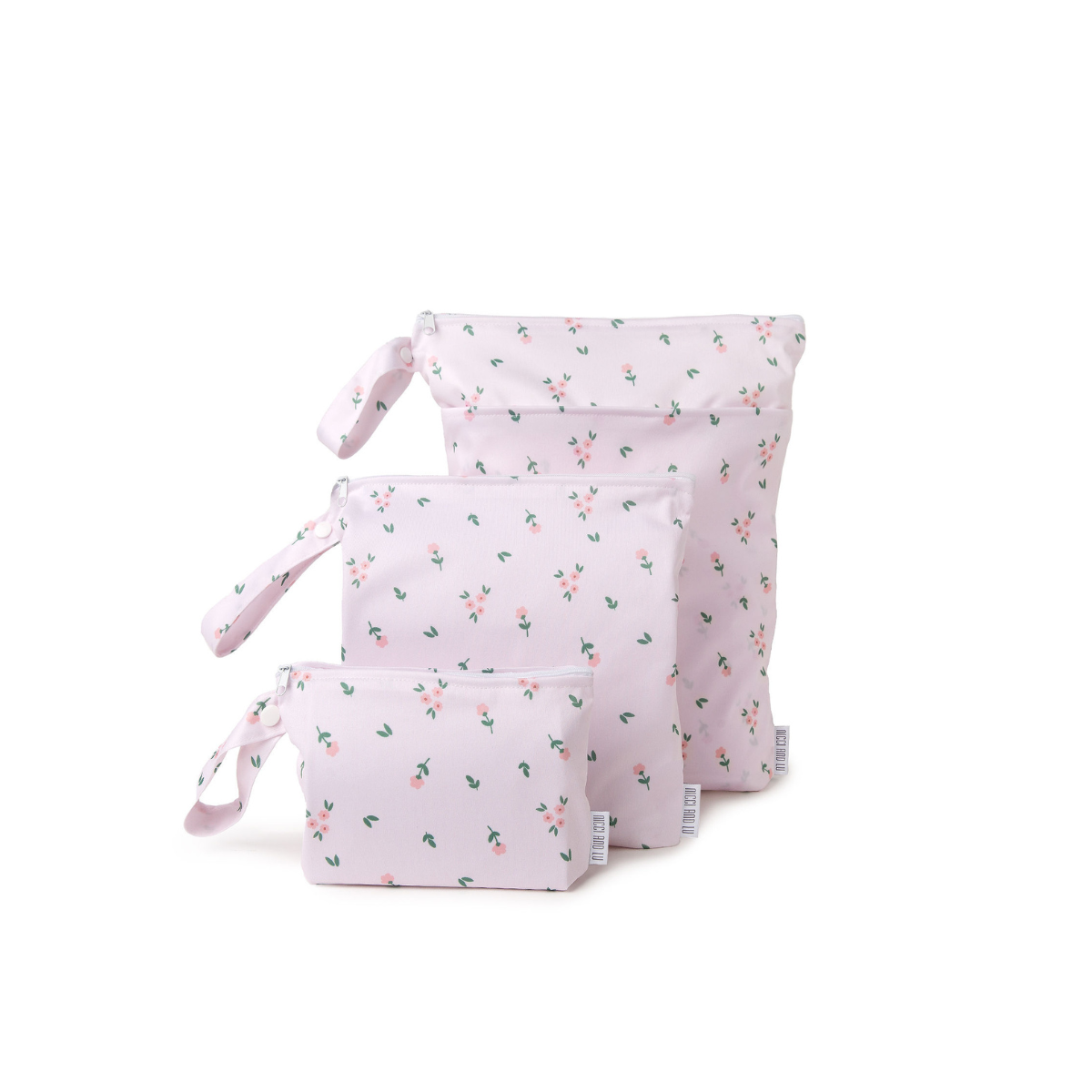 Wet Bag Set 3 Piece - Pink Dainty Daisy