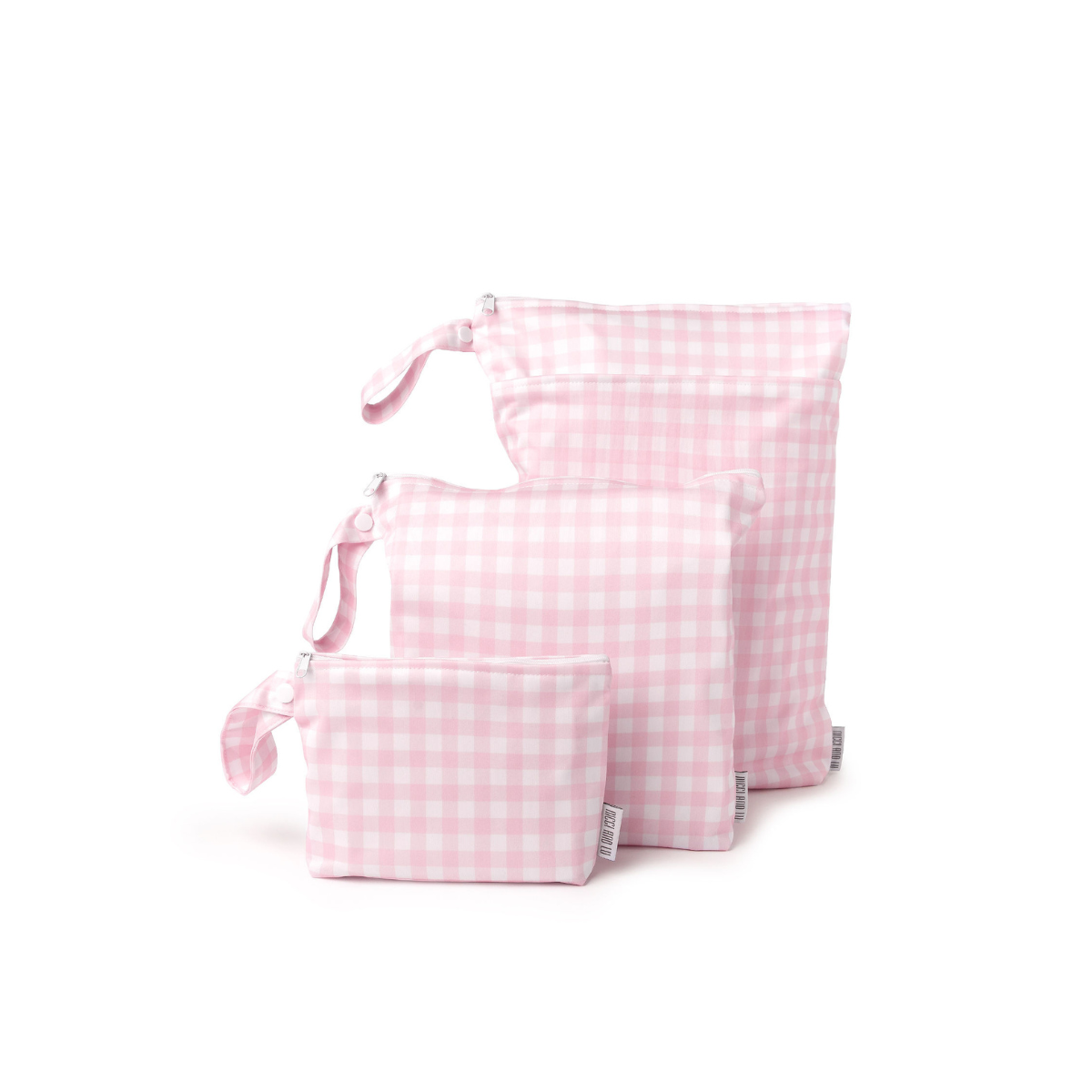 Wet Bag Set 3 Piece - Pink Gingham