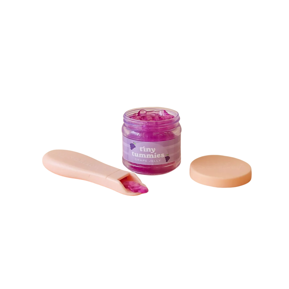 Tiny Tummies Grape Jelly Food Jar and Spoon Set